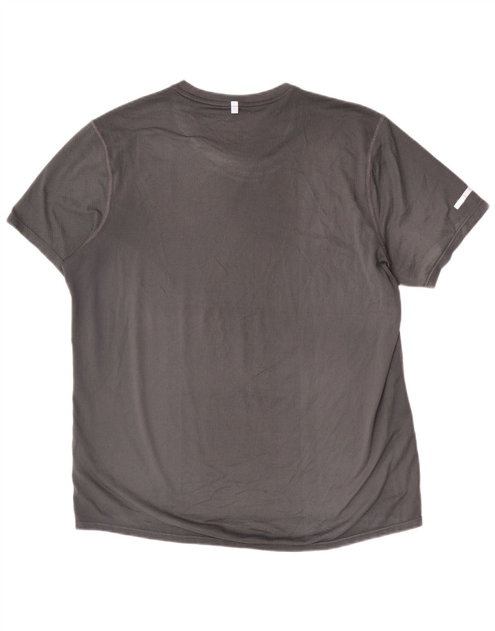 Nike - Camiseta gráfica para hombre, talla grande, color gris, poliéster, deportiva