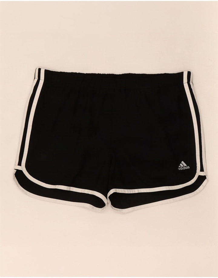 Adidas Mujer Climalite Sport Shorts UK 14 Medio Negro Poliéster