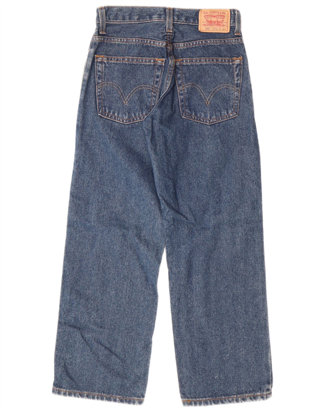 LEVI'S Jeans rectos de corte holgado 569 para niños 11-12 años W26 L26 Algodón azul