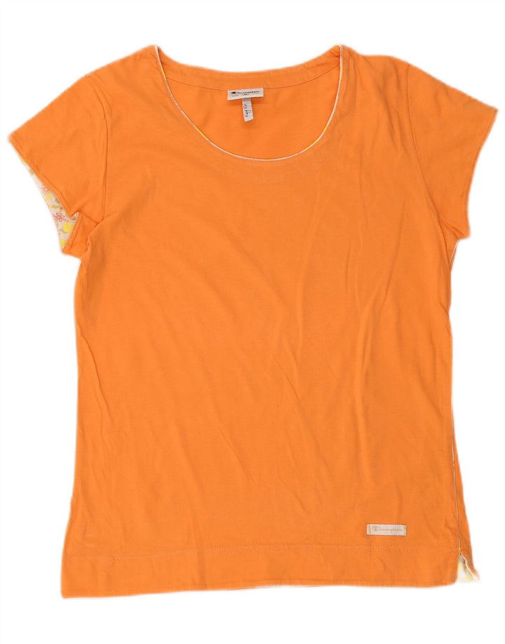 Champion Camiseta Mujer Top UK 12 Medio Naranja Algodón