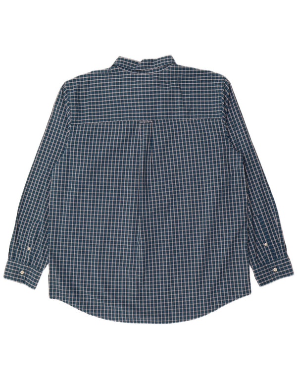 Chaps Camisa Hombre XL Verde Cuadros Algodón