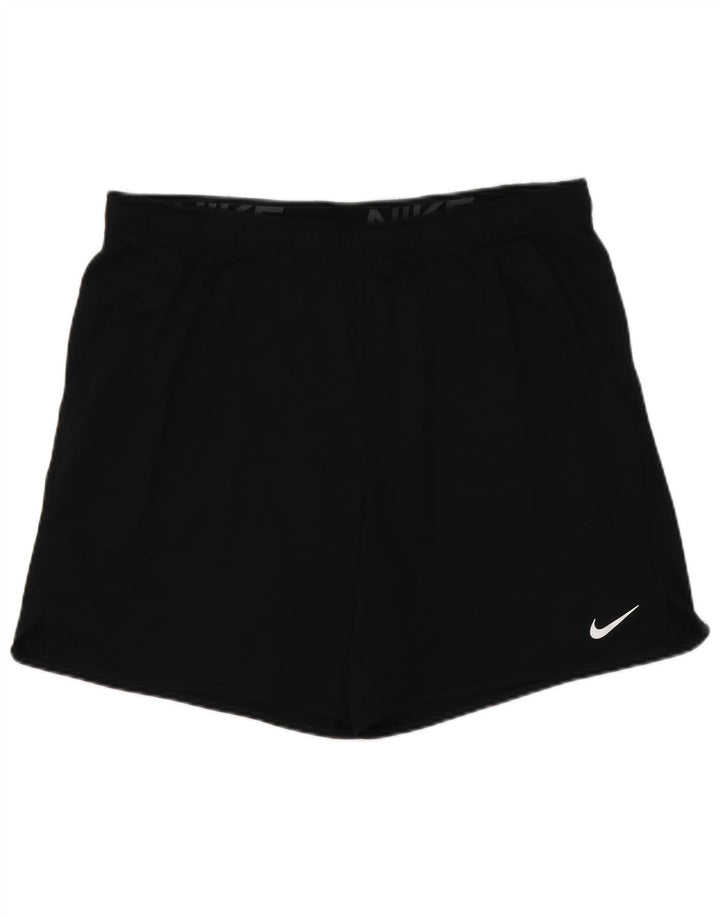 Nike Dri Fit - Pantalones cortos deportivos para hombre, talla XL, color negro