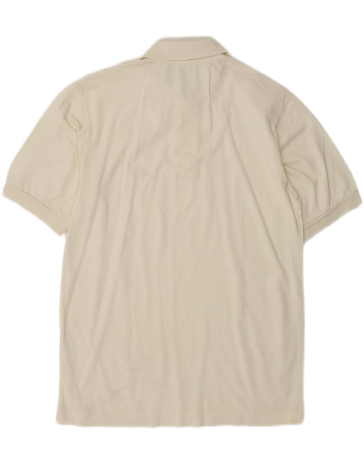 DIADORA Polo Hombre Algodón Blanco Roto Medio