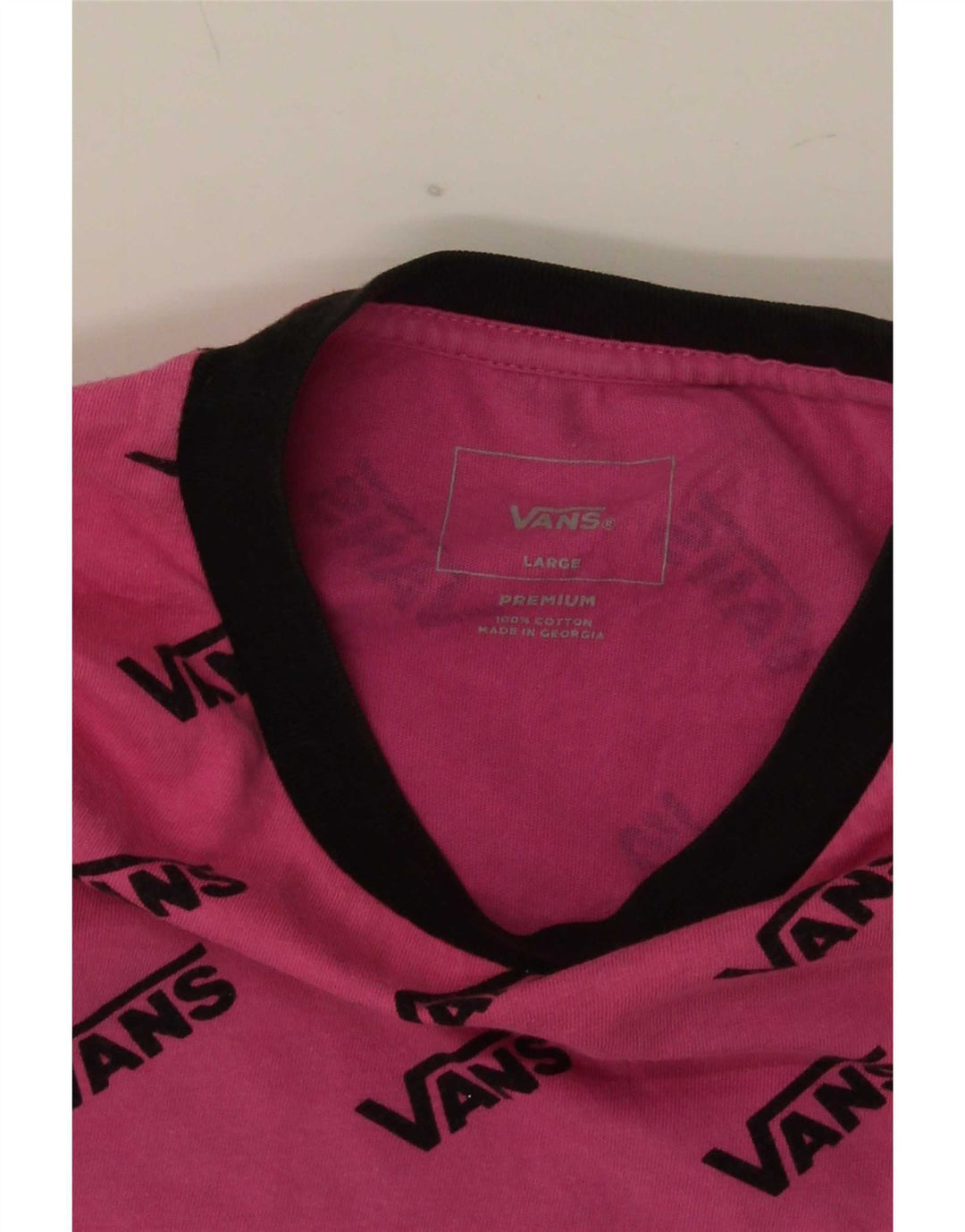 Vans - Camiseta gráfica para hombre, talla grande, algodón rosa