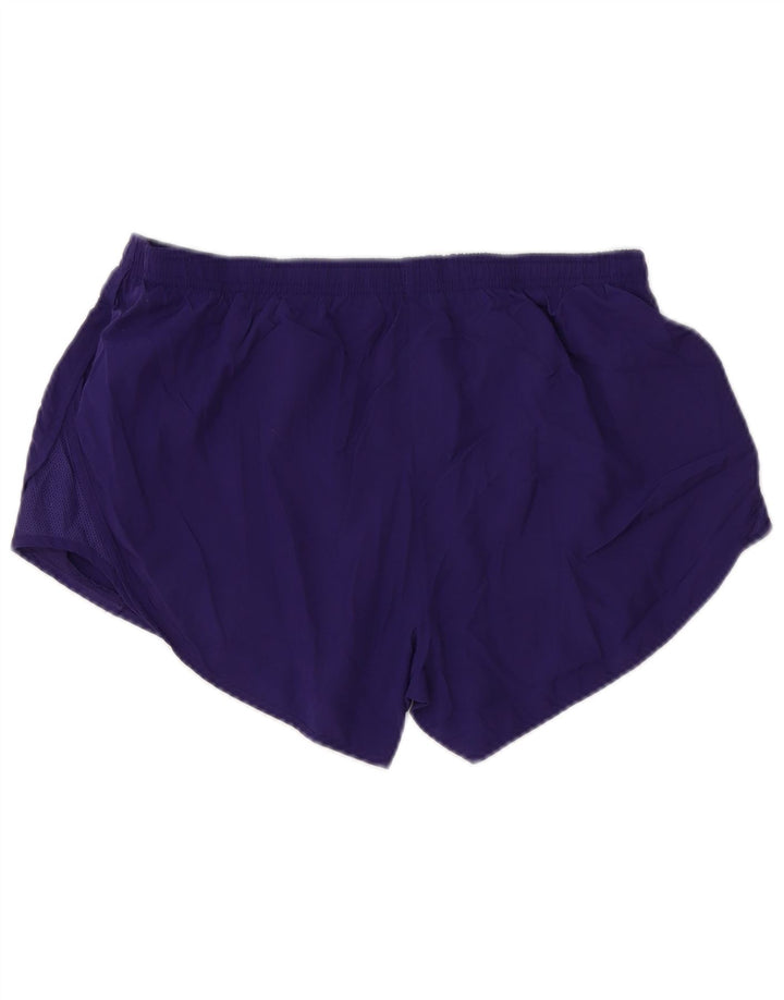 NIKE Pantalones cortos deportivos Dri Fit para mujer UK 44 Poliéster morado mediano