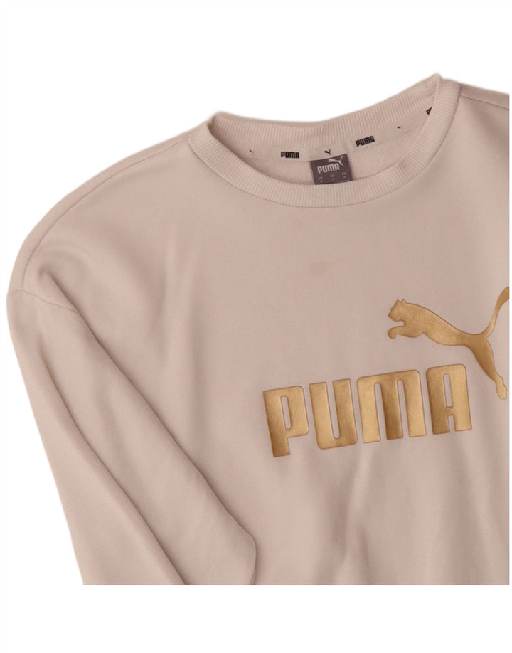PUMA Sudadera con gráfico para Hombre Jersey pequeño de algodón Blanco Roto