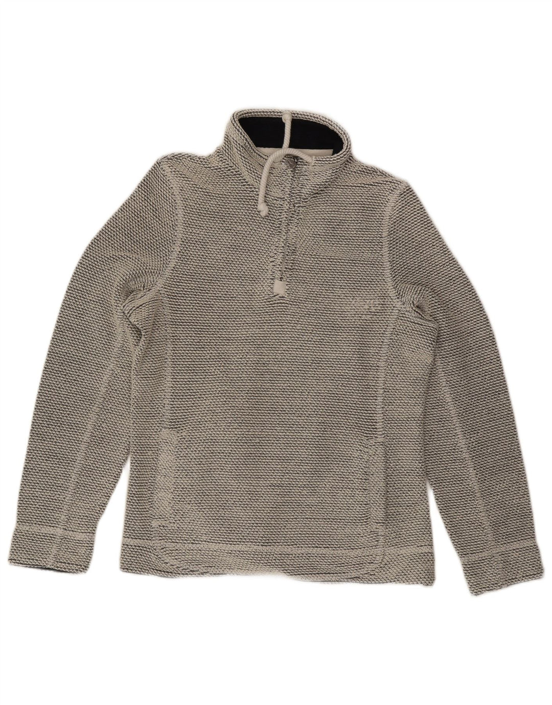 WEIRD FISH Sudadera con cuello y cremallera para mujer UK 40 Acrílico gris medio