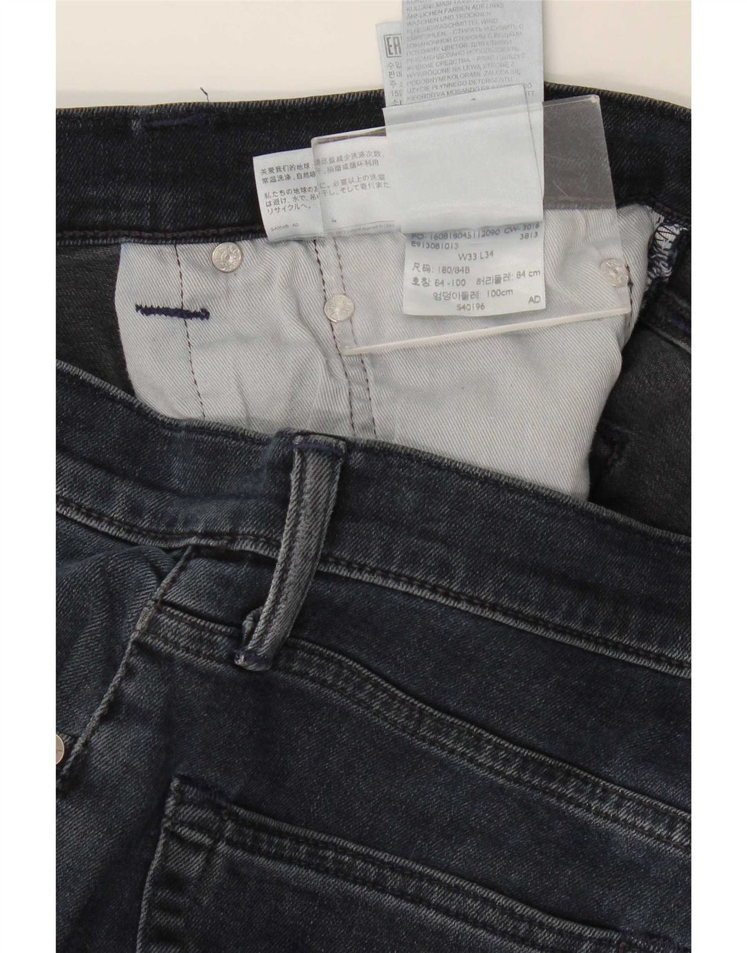Levi's Hombre 511 Slim Jeans W33 L34 Algodón Azul Marino