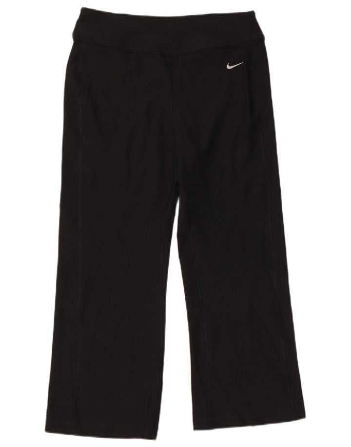 Nike Pantalones Capri para Mujer US 4/6 Pequeño Poliéster Negro