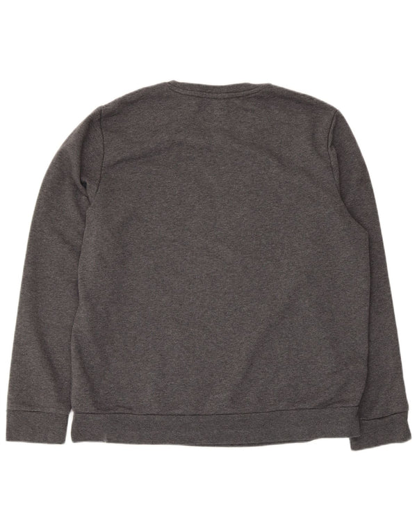 Adidas Mujer Graphic Sudadera Jumper UK 20/22 XL Gris Algodón
