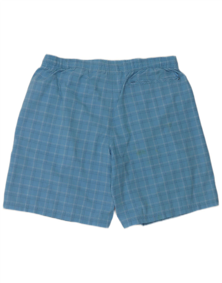 Adidas Hombre Bañador Corto Grande Azul Cuadros Poliéster