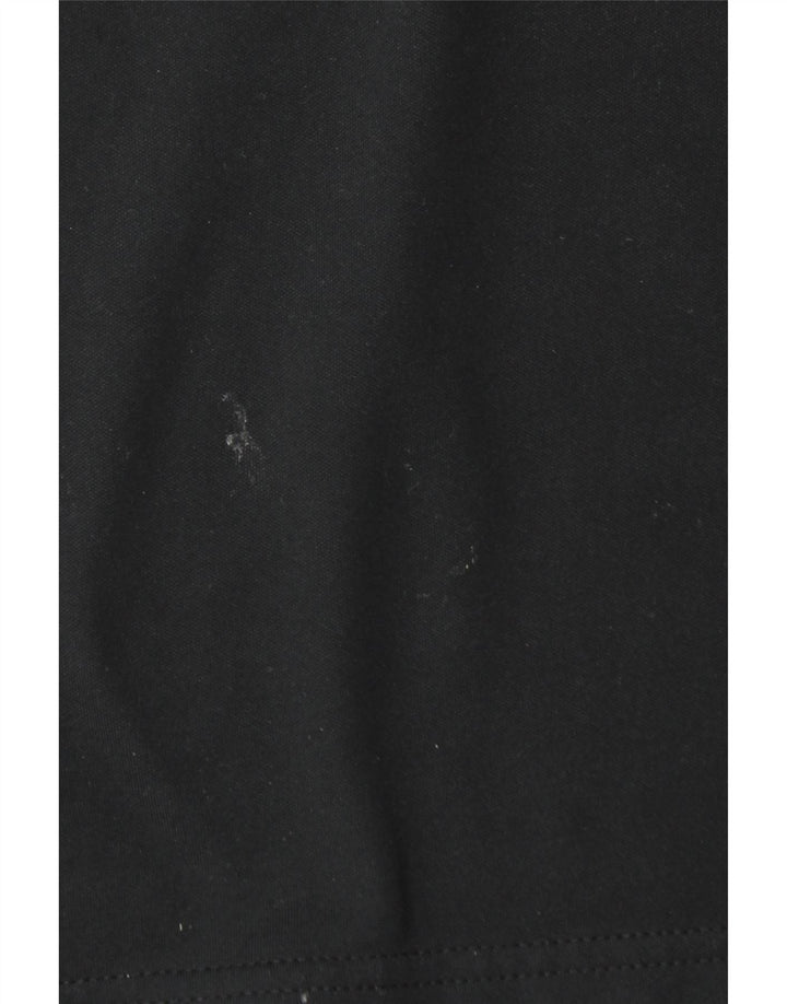 NIKE Hombre Dri Fit Zip Neck Pullover Chándal Top Mediano Negro Colorblock