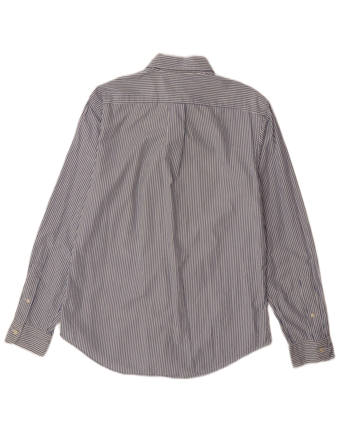 RALPH LAUREN Camisa personalizada para hombre Algodón a rayas azul medio