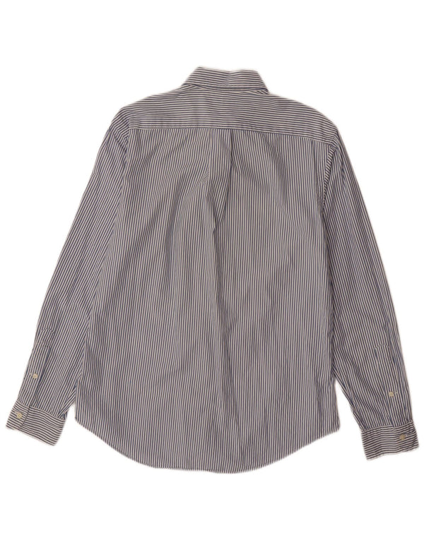 RALPH LAUREN Camisa personalizada para hombre Algodón a rayas azul medio