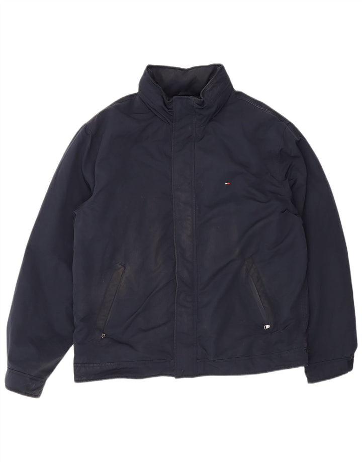 Tommy Hilfiger Chaqueta Bomber para Hombre UK 42 XL Poliéster Azul Marino