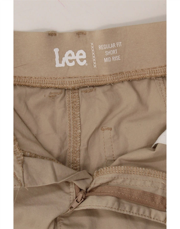 LEE Womens Mid Rise Regular Fit Cargo Shorts US 6 Medium W25  Beige Cotton Vintage Lee and Second-Hand Lee from Messina Hembry 
