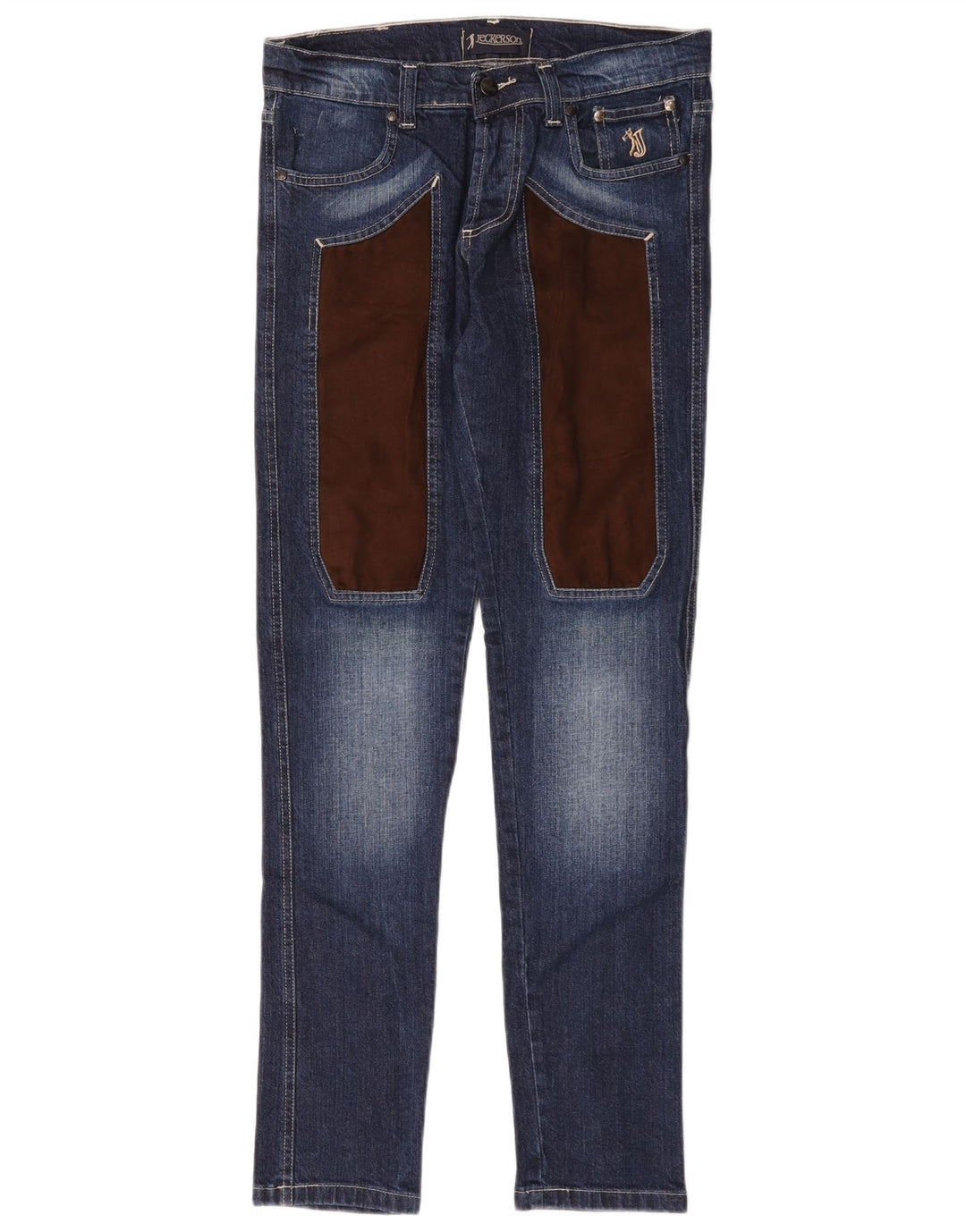 Vaqueros ajustados para mujer Jeckerson IT 44 Medium W32 L31 Bloque de color azul