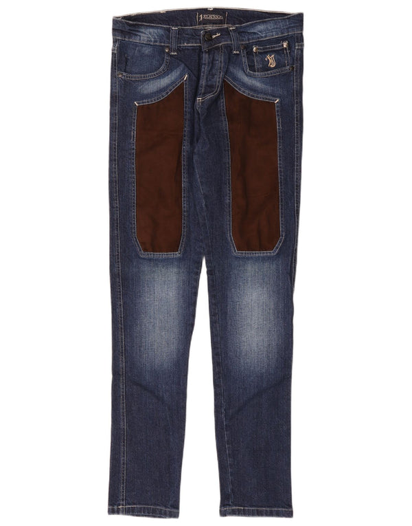 Vaqueros ajustados para mujer Jeckerson IT 44 Medium W32 L31 Bloque de color azul