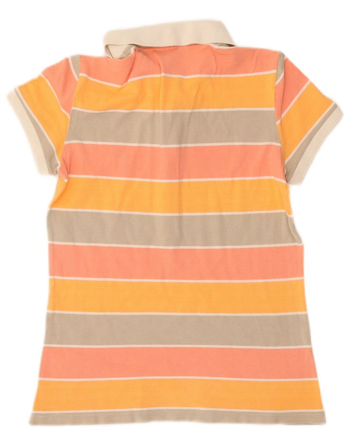 Polo Lacoste para mujer talla 36 pequeño algodón a rayas multicolor