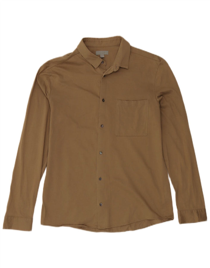 Camisa Cos para hombre de algodón caqui medio