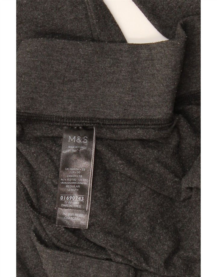 MARKS & SPENCER Leggings para mujer UK 22 3XL Gris Poliéster