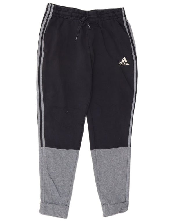 Adidas Hombre Pantalones De Chándal Joggers Large Azul Marino Colorblock Algodón