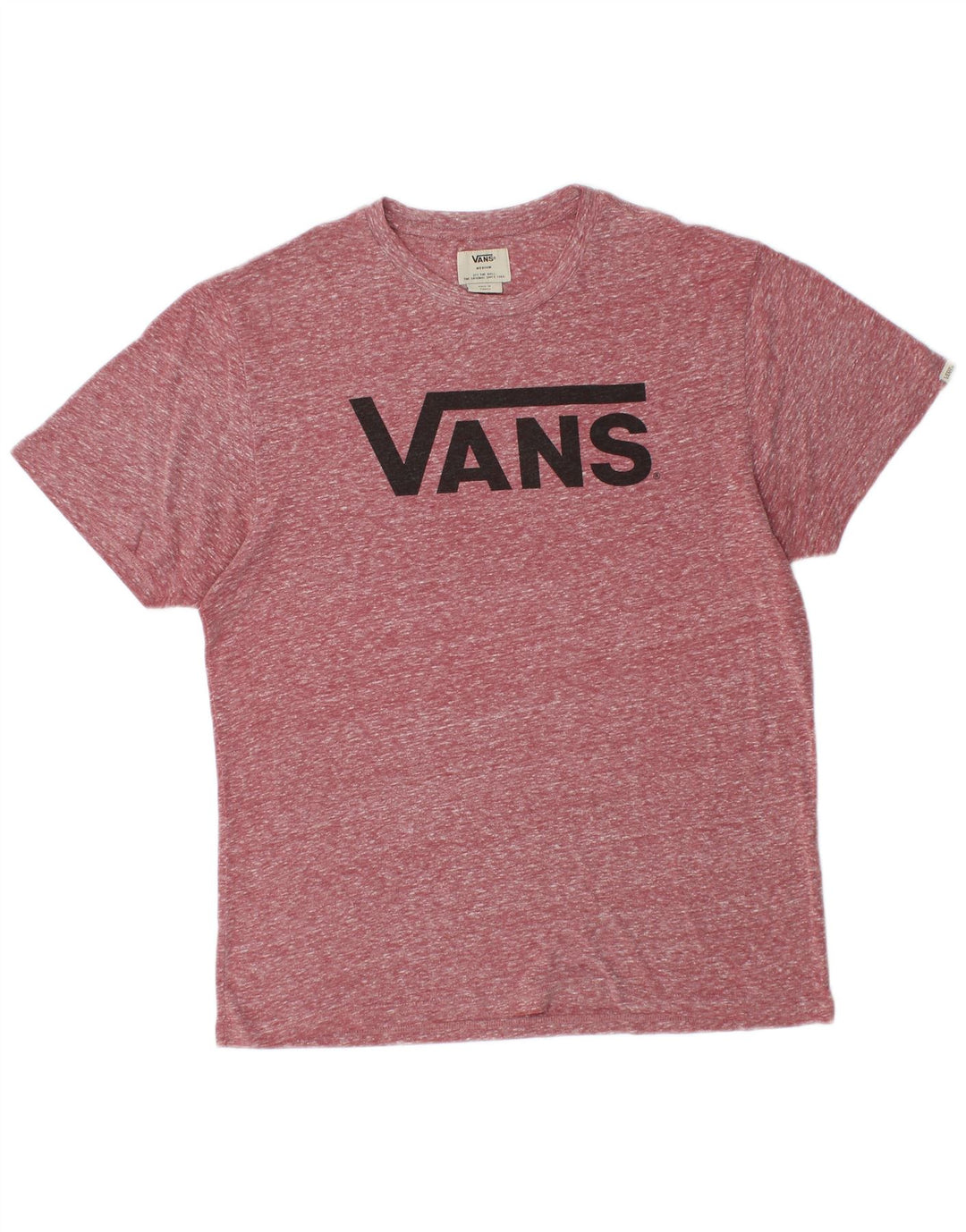 VANS Camiseta gráfica para hombre Top Medium Borgoña moteado