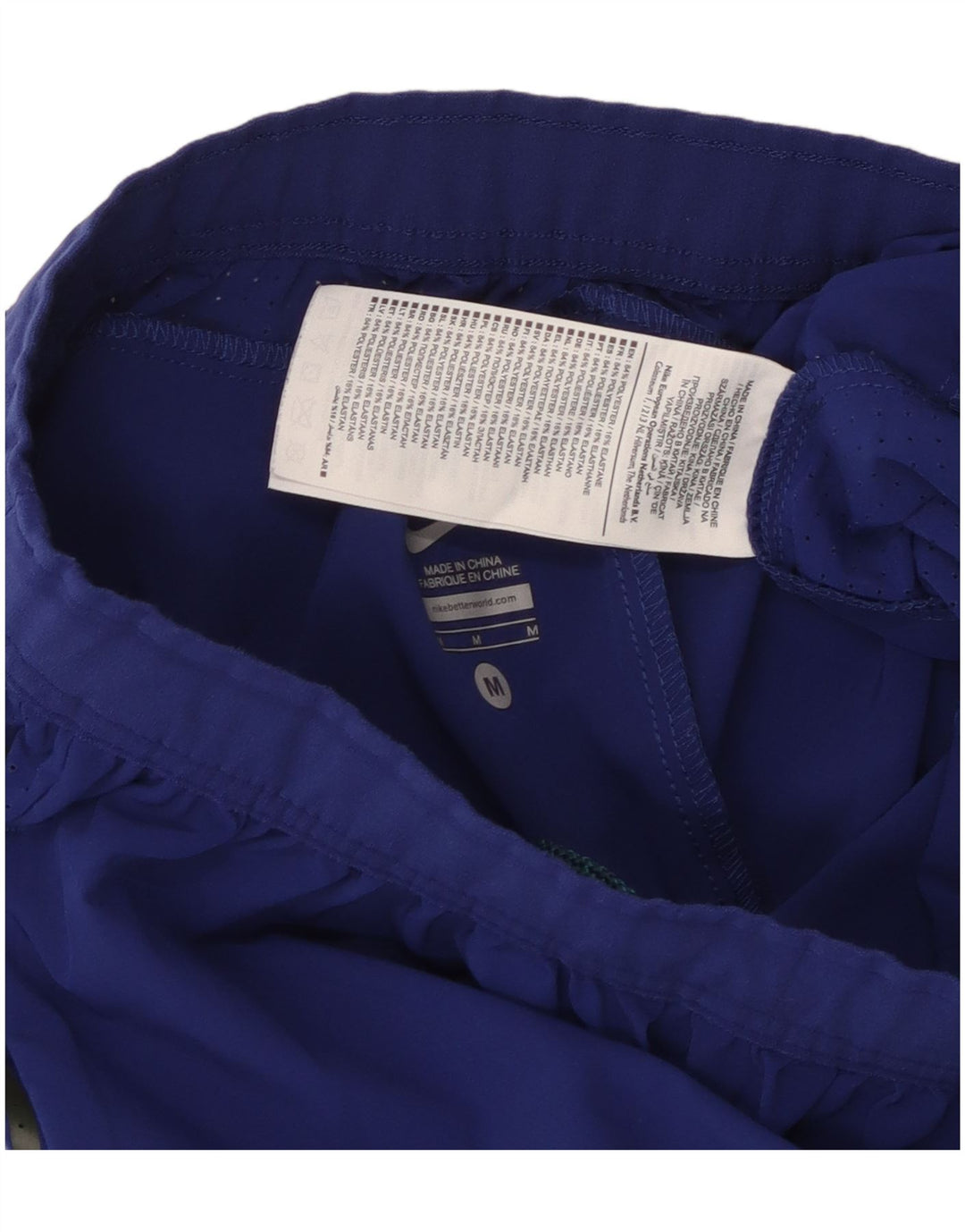 Pantalones cortos deportivos con estampado gráfico para hombre Nike Poliéster azul medio