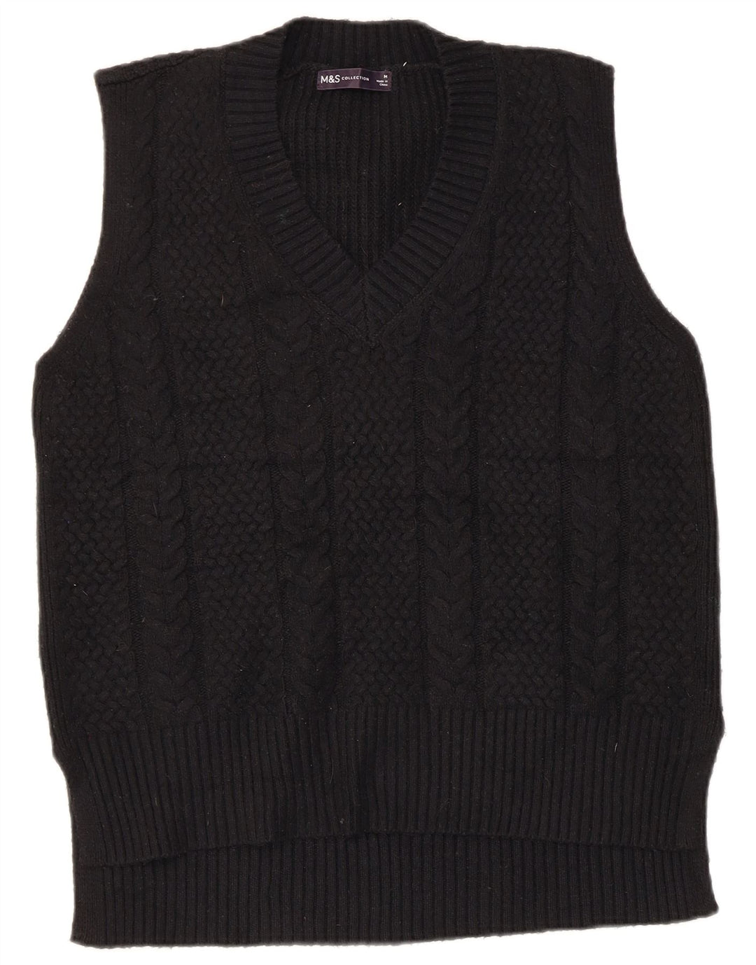 Marks & Spencer Camiseta sin mangas para hombre Poliéster azul marino mediano