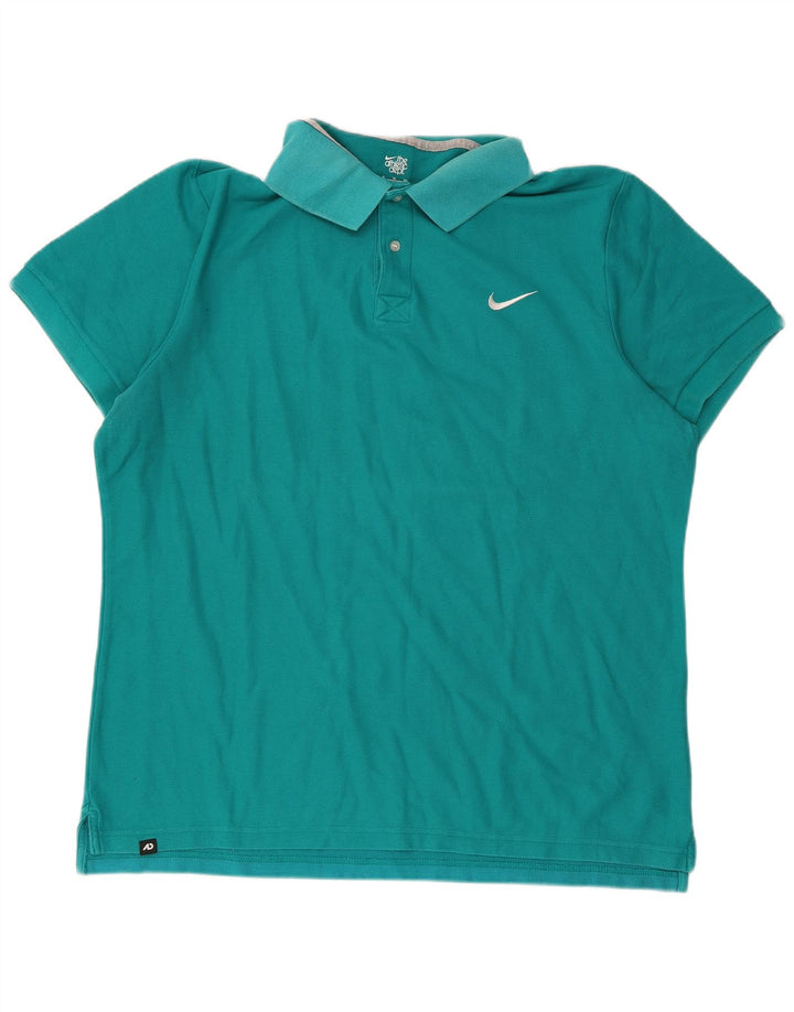 Nike Polo Mujer UK 40 XL Turquesa
