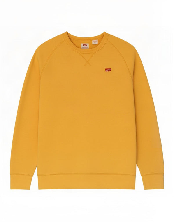 Levi's Hombre Sudadera Jumper Small Amarillo Algodón