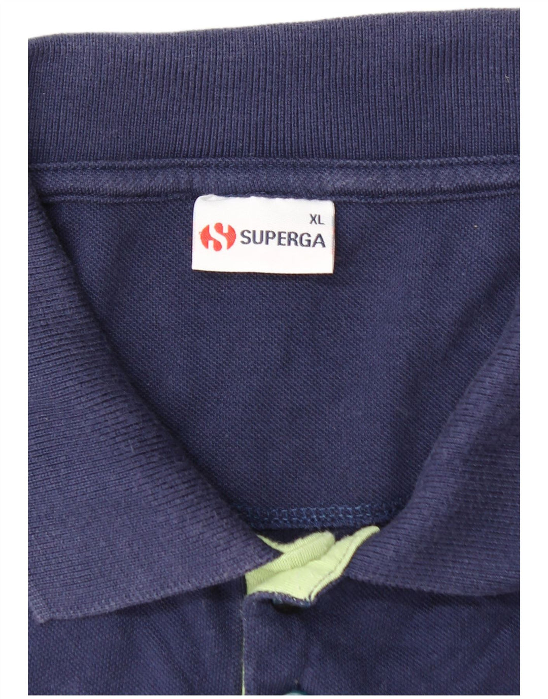 SUPERGA Polo para niño 15-16 años XL Azul Marino Colorblock Algodón