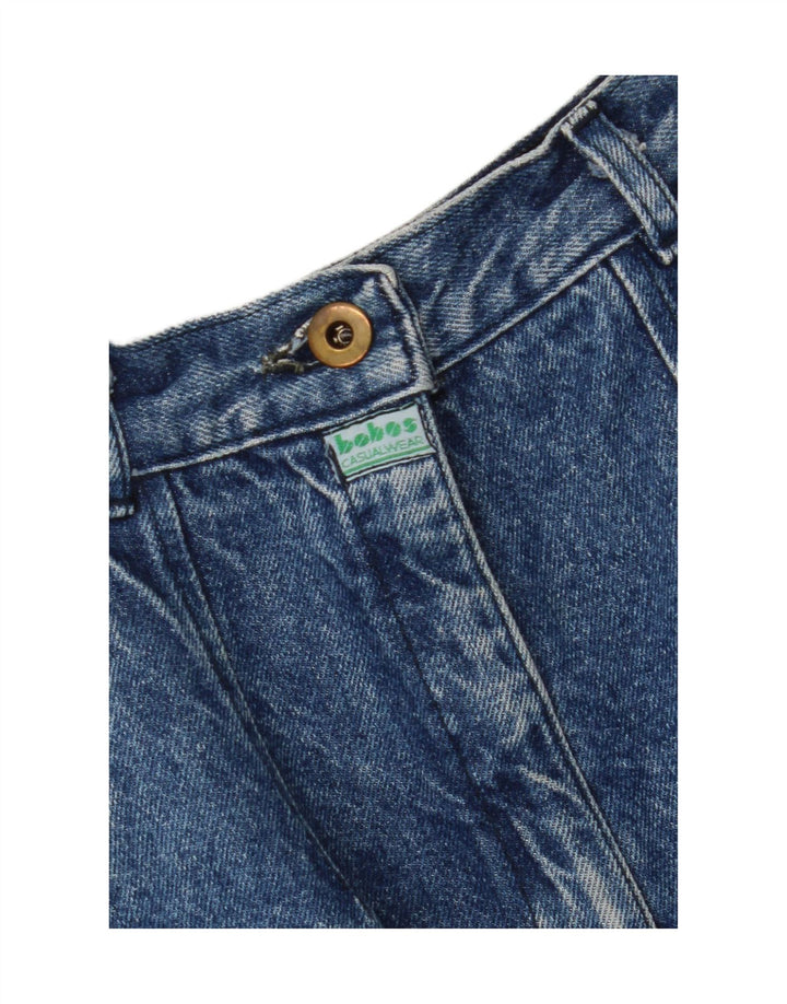 VINTAGE Womens Denim Skirt W24 XS Blue