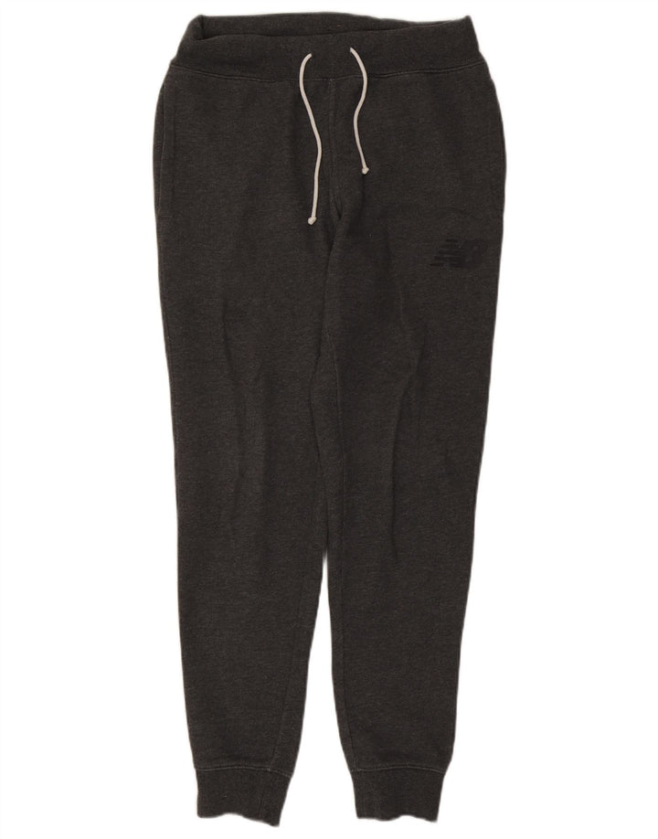 New Balance Hombre Pantalones De Chándal Joggers Algodón Gris Medio