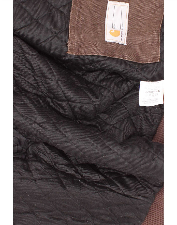 Carhartt Chaqueta Bomber con Capucha para Niños 7-8 Años Pequeña Algodón Marrón