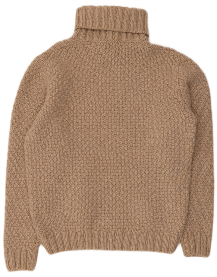 Gant Suéter tipo jersey con cuello vuelto para mujer UK 46 Large Beige Wool