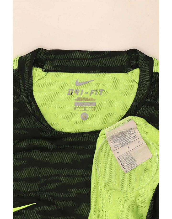 Camiseta Nike Dri Fit para hombre Top poliéster de camuflaje verde medio