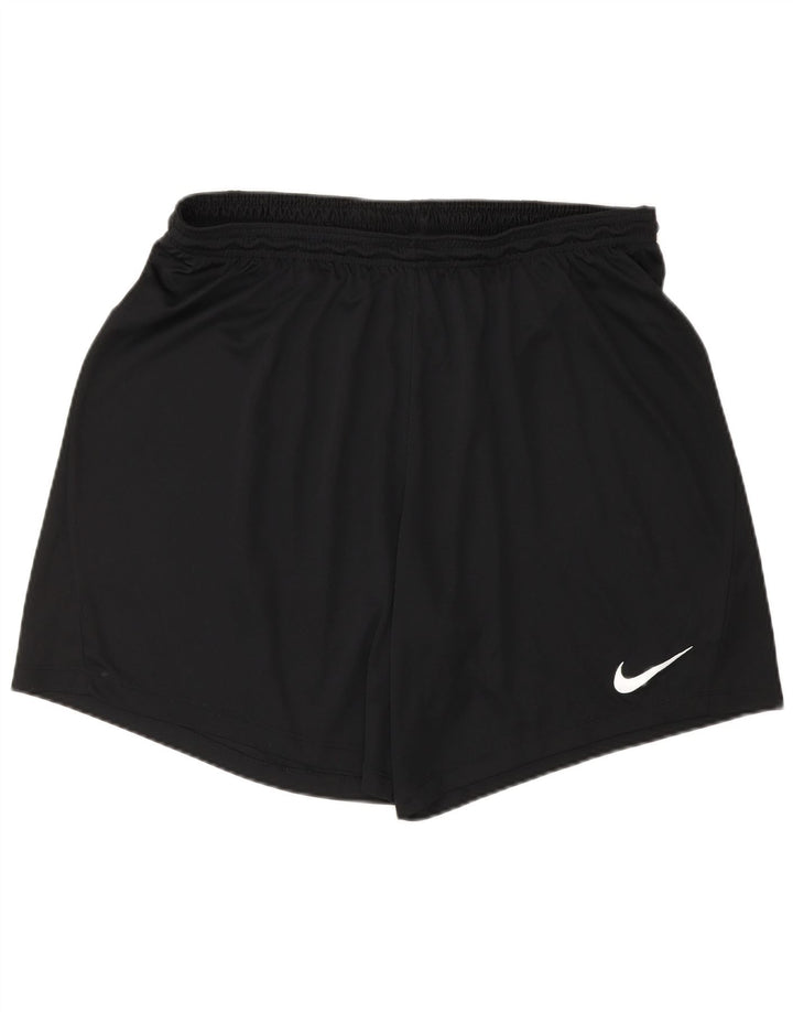 Nike Pantalones cortos deportivos Dri Fit Slim Fit para hombre, 2XL, poliéster negro