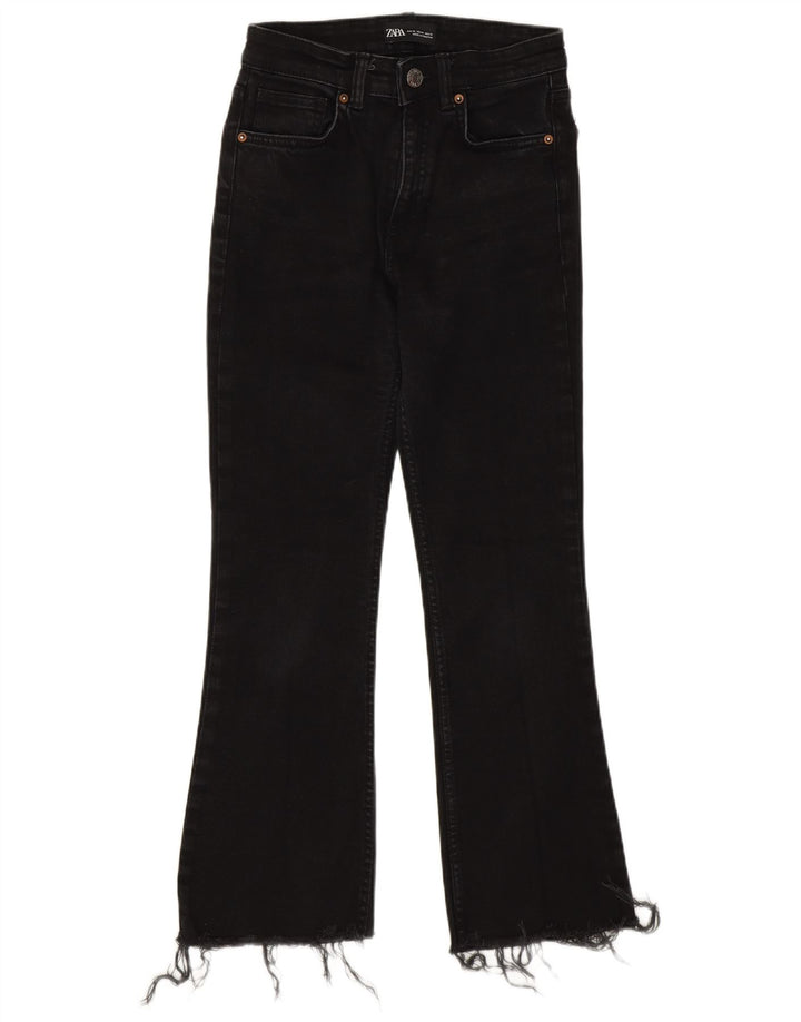 Zara Vaqueros Bootcut Mujer EU 36 XS W26 L25 Negro