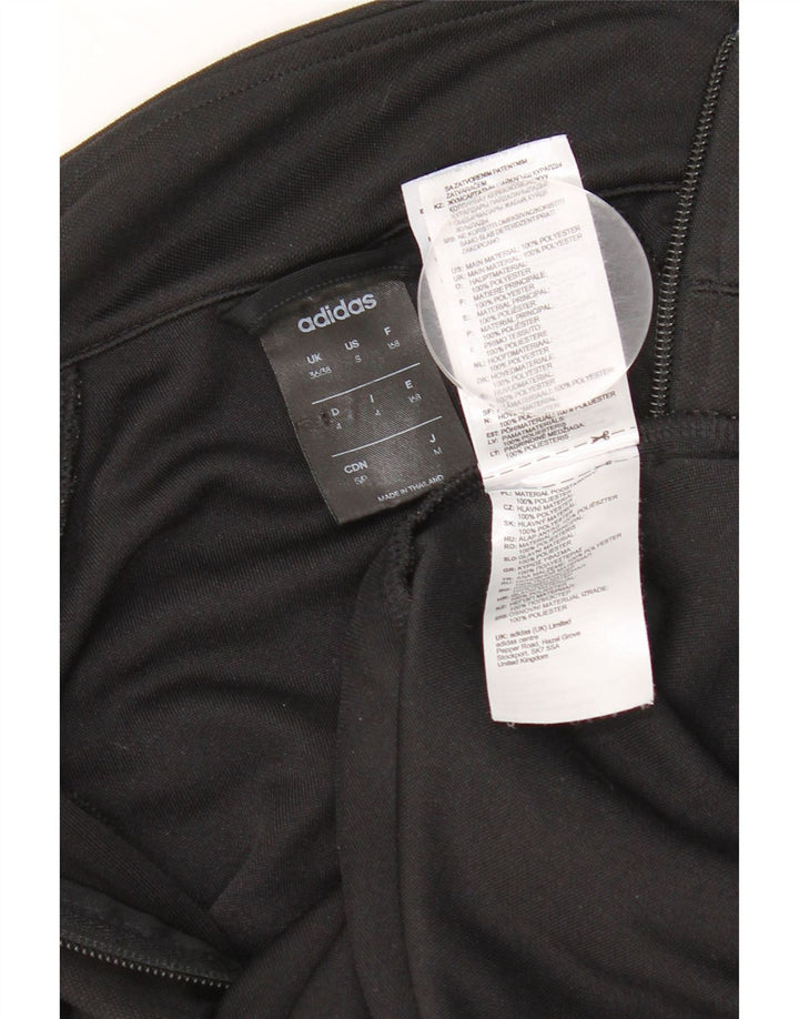 Adidas Mujer Climalite Chándal Top Chaqueta EU 36/38 Pequeño Negro Poliéster