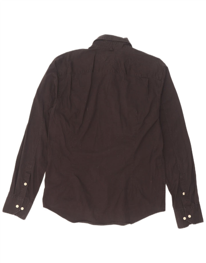 Camisa Tommy Hilfiger Hombre Grande Algodón Negro