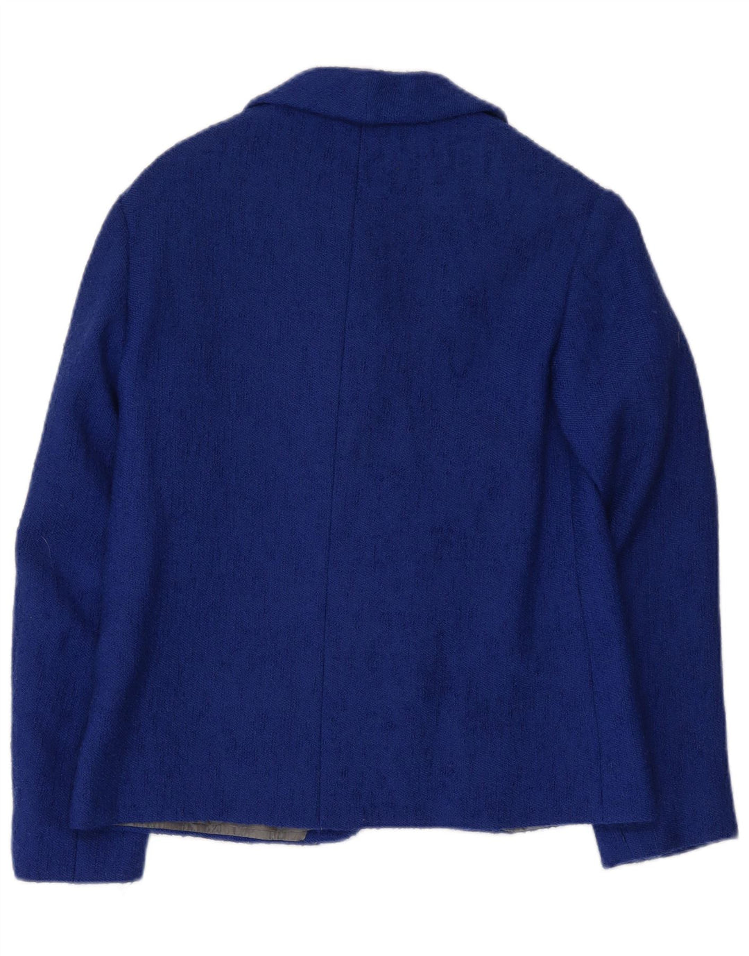 VINTAGE Chaqueta Blazer de 4 Botones para Mujer Reino Unido 12 Azul Medio