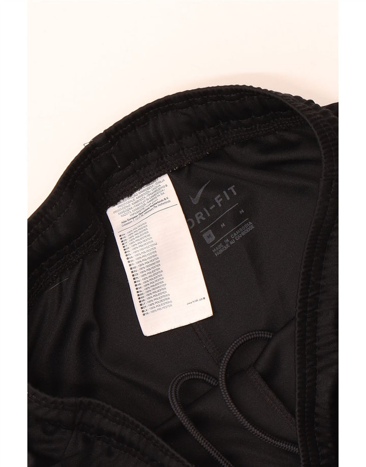 NIKE Pantalones cortos deportivos Dri Fit Graphic para hombre, poliéster negro mediano
