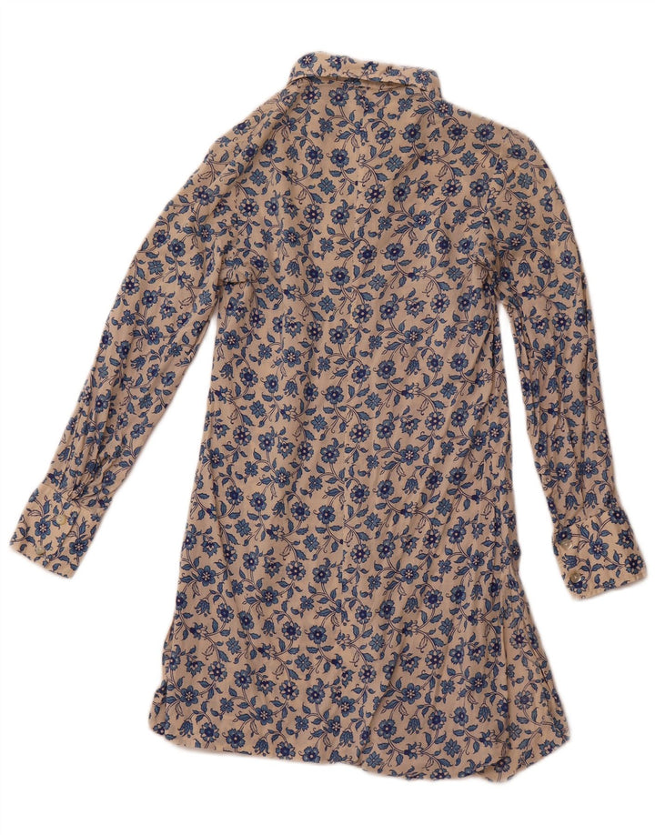 LEONE Vestido camisero para mujer IT 42 Medium Off White Floral