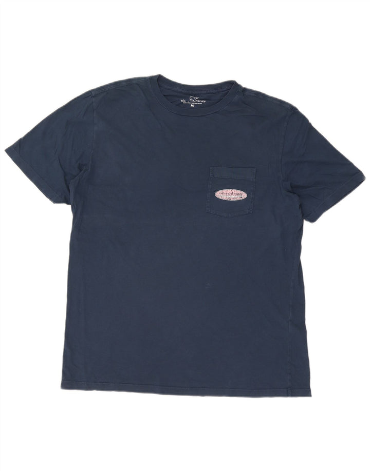 Vineyard Vines Camiseta gráfica para hombre Top Algodón azul marino mediano