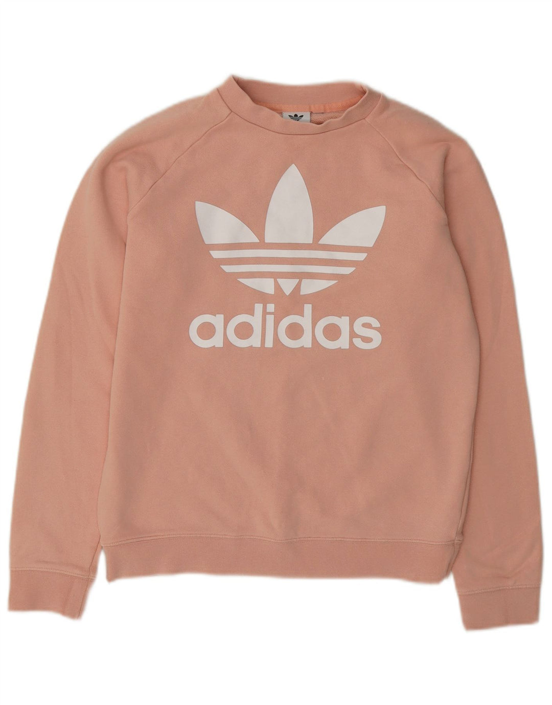 Adidas - Sudadera gráfica para mujer, talla 40, color rosa mediano