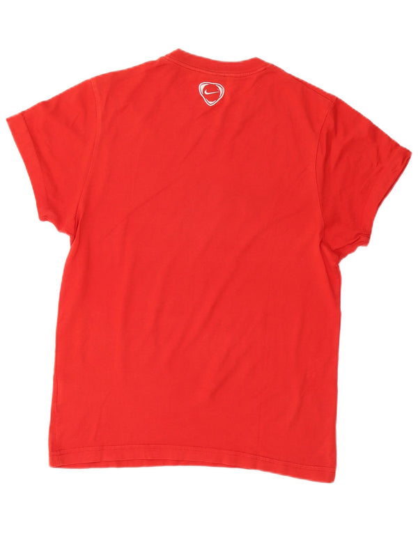 Nike Camiseta gráfica para hombre Top UK 36/38 Small Red Cotton
