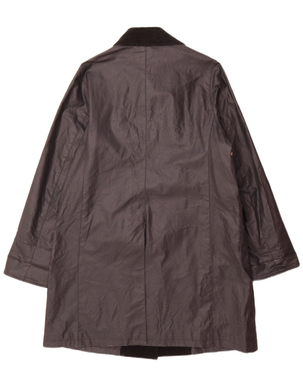 Mackintosh Chubasquero para Mujer Reino Unido 44 Medio Algodón Negro
