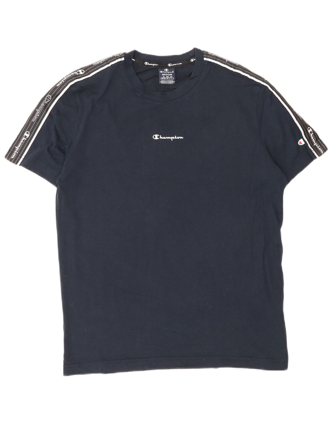 Champion Camiseta Gráfica Para Hombre Top Medium Azul Marino Algodón