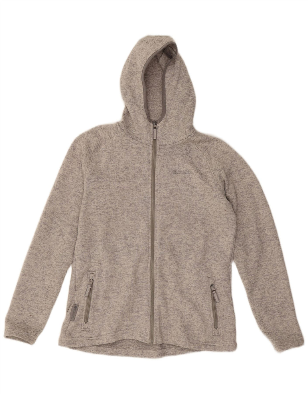 Mountain Warehouse Suéter con capucha y cremallera para mujer UK 44 Poliéster gris grande